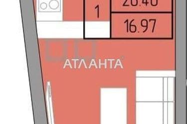 1-комнатная квартира по адресу ул. Пишоновская (площадь 28,1 м²) - Atlanta.ua - фото 10