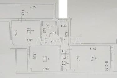 2-комнатная квартира по адресу ул. Бочарова ген. (площадь 78 м²) - Atlanta.ua - фото 34
