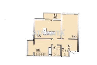 2-комнатная квартира по адресу ул. Жемчужная (площадь 60,5 м²) - Atlanta.ua - фото 28