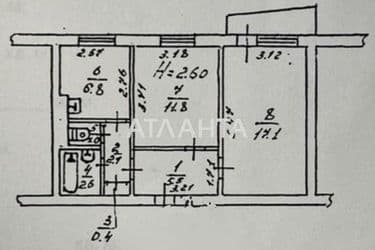 2-rooms apartment apartment by the address st. Lazurnaya Gaydara bul (area 51,5 m²) - Atlanta.ua - photo 18