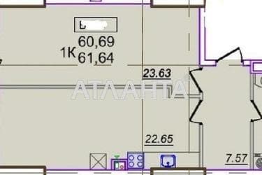 1-комнатная квартира по адресу ул. Генуэзская (площадь 60,6 м²) - Atlanta.ua - фото 3