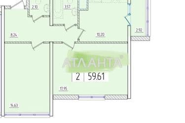 2-rooms apartment apartment by the address st. Zhemchuzhnaya (area 58,8 m²) - Atlanta.ua - photo 8