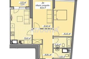 2-комнатная квартира по адресу Курортный пер. (площадь 63,5 м²) - Atlanta.ua - фото 18