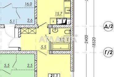 1-room apartment apartment by the address st. Prokhorovskaya Khvorostina (area 51,2 m²) - Atlanta.ua - photo 13