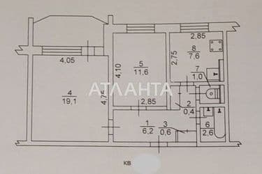 2-комнатная квартира по адресу Добровольского пр. (площадь 51,2 м²) - Atlanta.ua - фото 21