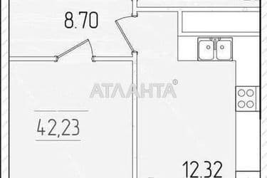 1-комнатная квартира по адресу ул. Краснова (площадь 42,2 м²) - Atlanta.ua - фото 9