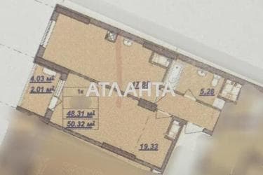 1-комнатная квартира по адресу ул. Дача Ковалевского (площадь 50,3 м²) - Atlanta.ua - фото 23