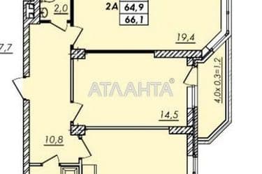 2-rooms apartment apartment by the address st. Ovidiopolskaya dor (area 69,1 m²) - Atlanta.ua - photo 23