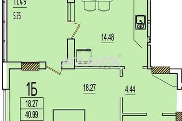 1-комнатная квартира по адресу ул. Строительная (площадь 52,5 м²) - Atlanta.ua - фото 17