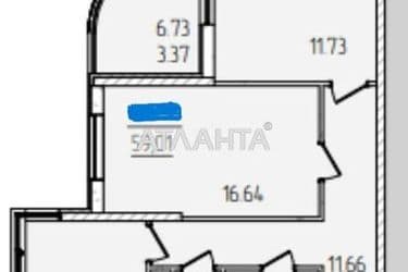 2-кімнатна квартира за адресою вул. Краснова (площа 59,0 м²) - Atlanta.ua - фото 6