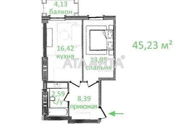1-room apartment apartment by the address st. Fontanskaya dor Perekopskoy Divizii (area 45,2 m²) - Atlanta.ua - photo 11