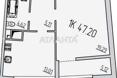 1-room apartment apartment by the address st. Kamanina (area 50 m²) - Atlanta.ua - photo 20