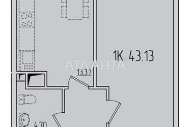 1-кімнатна квартира за адресою вул. Сахарова (площа 43,2 м²) - Atlanta.ua - фото 18