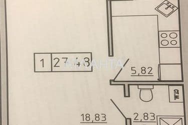 1-комнатная квартира по адресу ул. Спрейса (площадь 27,5 м²) - Atlanta.ua - фото 14
