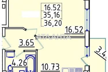 1-кімнатна квартира за адресою Люстдорфська дор. (площа 36,2 м²) - Atlanta.ua - фото 22