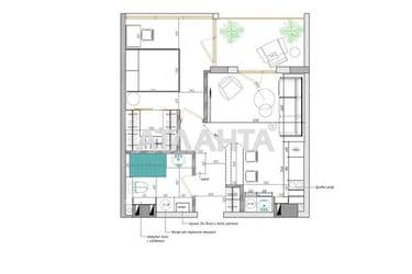 1-кімнатна квартира за адресою вул. Паркова (площа 45,8 м²) - Atlanta.ua - фото 18