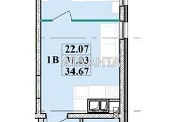 1-кімнатна квартира за адресою вул. Франка Івана (площа 33,3 м²) - Atlanta.ua - фото 36