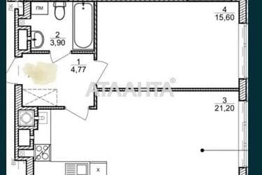 1-комнатная квартира по адресу Замарстыновская ул. (площадь 45 м²) - Atlanta.ua - фото 14