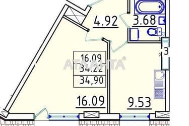 1-кімнатна квартира за адресою Люстдорфська дор. (площа 34,9 м²) - Atlanta.ua - фото 17