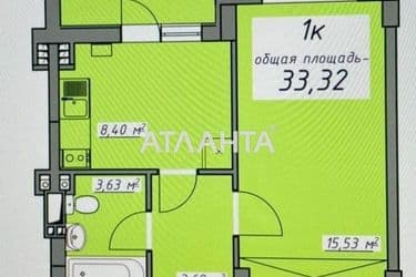 1-комнатная квартира по адресу ул. Массив 10 (площадь 33,4 м²) - Atlanta.ua - фото 11