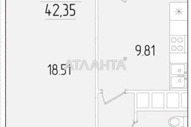 1-комнатная квартира по адресу ул. Краснова (площадь 42 м²) - Atlanta.ua - фото 7