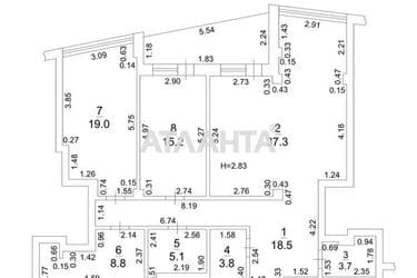 3-кімнатна квартира за адресою Фонтанська дор. (площа 120,7 м²) - Atlanta.ua - фото 39