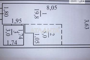1-кімнатна квартира за адресою вул. Вільямса ак. (площа 28 м²) - Atlanta.ua - фото 20