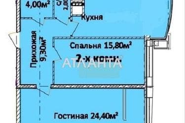 2-кімнатна квартира за адресою Гагаріна пр. (площа 74 м²) - Atlanta.ua - фото 18