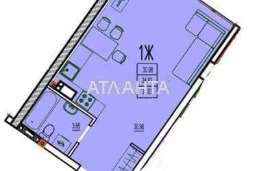 1-кімнатна квартира за адресою Фонтанська дор. (площа 35 м²) - Atlanta.ua - фото 8