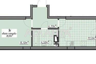 1-комнатная квартира по адресу ул. Воробьева ак. (площадь 38,3 м²) - Atlanta.ua - фото 18