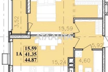 1-кімнатна квартира за адресою вул. Франка Івана (площа 44,7 м²) - Atlanta.ua - фото 12
