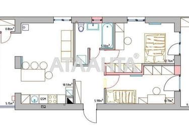 2-комнатная квартира по адресу ул. Центральная (площадь 60 м²) - Atlanta.ua - фото 24