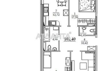 3-комнатная квартира по адресу ул. Спортивная (площадь 102 м²) - Atlanta.ua - фото 13