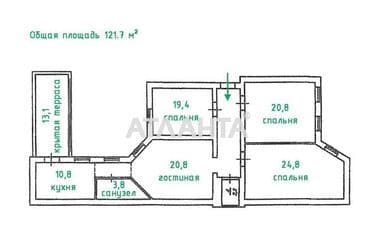 4+-rooms apartment apartment by the address st. Konnaya Artema (area 121,7 m²) - Atlanta.ua - photo 13