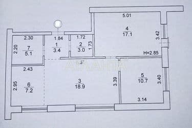 3-кімнатна квартира за адресою вул. Валовня Карпа (площа 66 м²) - Atlanta.ua - фото 10