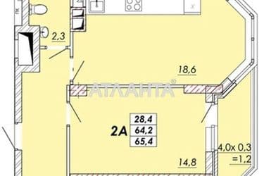 2-кімнатна квартира за адресою Овідіопольська дор. (площа 66,4 м²) - Atlanta.ua - фото 18