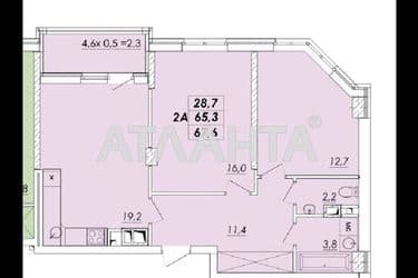 2-комнатная квартира по адресу Овидиопольская дор. (площадь 67,6 м²) - Atlanta.ua - фото 9