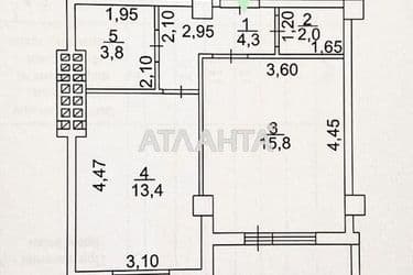 1-room apartment apartment by the address st. Novoselskogo Ostrovidova (area 40,5 m²) - Atlanta.ua - photo 41