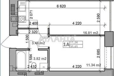 1-кімнатна квартира за адресою вул. Свободи (площа 35,4 м²) - Atlanta.ua - фото 16