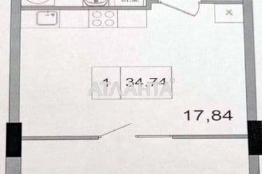 1-комнатная квартира по адресу 7 км овидиопольской дор. (площадь 34,7 м²) - Atlanta.ua - фото 17