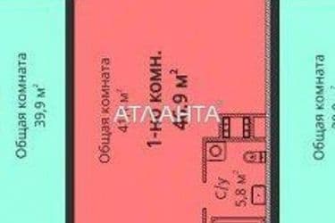 1-room apartment apartment by the address st. Gagarina pr (area 47 m²) - Atlanta.ua - photo 10