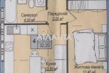 1-room apartment apartment by the address st. Pokrovskaya (area 31,7 m²) - Atlanta.ua - photo 30