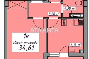 1-room apartment apartment by the address st. Massiv 10 (area 34,7 m²) - Atlanta.ua - photo 32