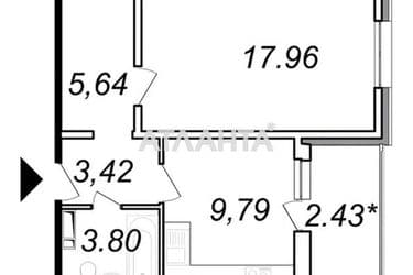 1-комнатная квартира (площадь 42 м²) - Atlanta.ua - фото 27