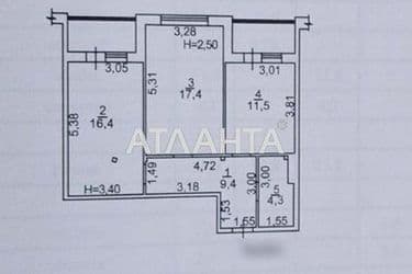 2-комнатная квартира по адресу ул. Черноморская (площадь 65,9 м²) - Atlanta.ua - фото 40