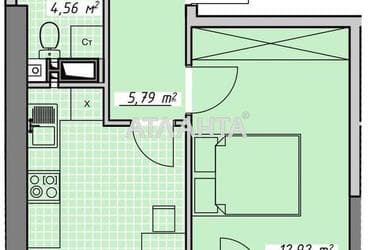 1-комнатная квартира по адресу Курортный пер. (площадь 37,6 м²) - Atlanta.ua - фото 20