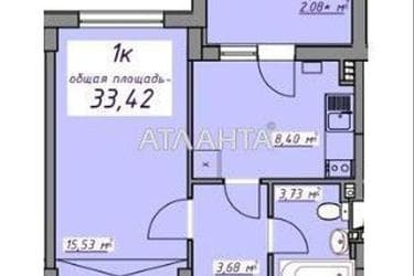 1-кімнатна квартира за адресою вул. Торгова (площа 33,3 м²) - Atlanta.ua - фото 14