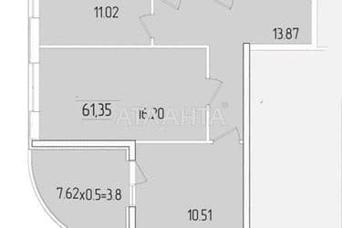 2-комнатная квартира по адресу ул. Краснова (площадь 61,4 м²) - Atlanta.ua - фото 10