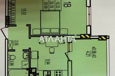 1-room apartment apartment by the address st. Stroitelnaya (area 39,6 m²) - Atlanta.ua - photo 4