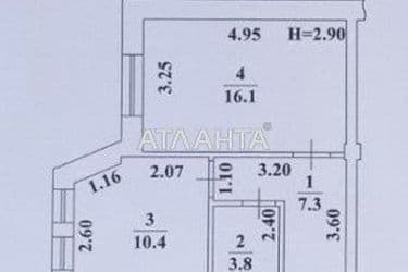 1-room apartment apartment by the address st. Tulskaya (area 37,6 m²) - Atlanta.ua - photo 14